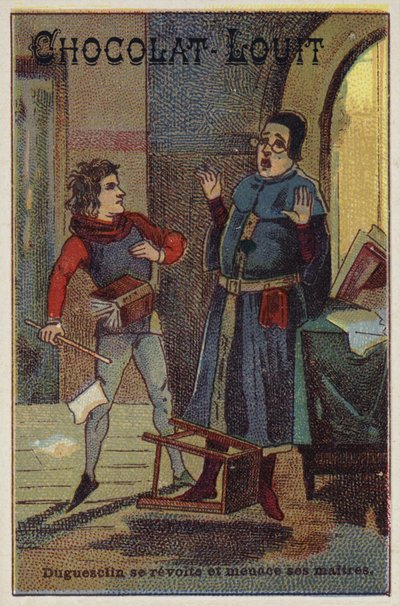 Bertrand Du Guesclin rebelliert und bedroht seinen Lehrer von French School