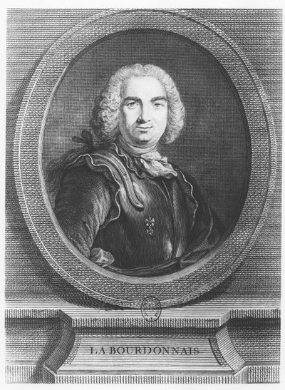 Bertrand François Mahé, Graf von La Bourdonnais (Gravur) von French School