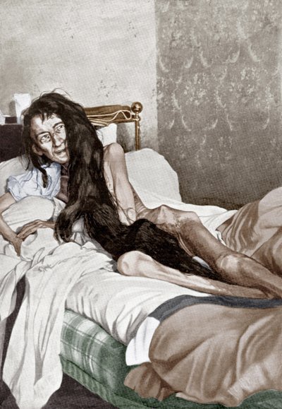 Blanche Monnier im Krankenhaus, Poitiers, Juni 1901 von French School