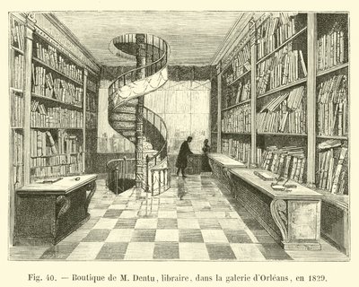 Laden von M. Dentu, Buchhändler, in der Galerie d