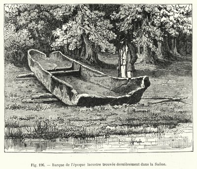 Braque aus der Seezeit, kürzlich in der Saône gefunden (Gravur) von French School