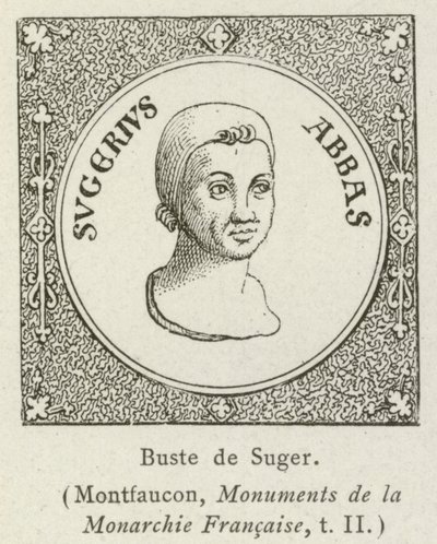 Büste von Suger von French School