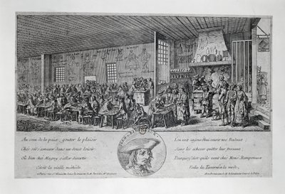 Cabaret du Tambour Royal von Jean Ramponneau (Gravur) von French School