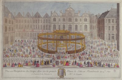 Feierlichkeiten in Lille zu Ehren der Geburt des Dauphins, 1781 von French School