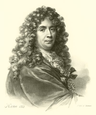 Porträt von Charles Le Brun (Gravur) von French School