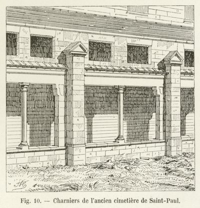 Beinhäuser des alten Friedhofs von Saint-Paul von French School