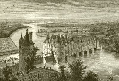 Schloss von Chenonceaux von French School