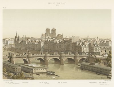 Cite und Pont-Neuf, 1840 von French School