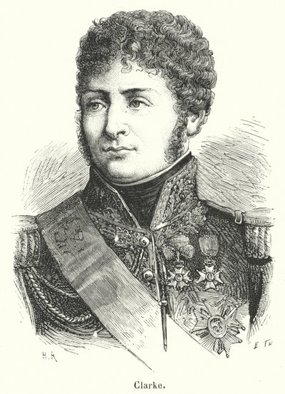 Clarke (Gravur) von French School