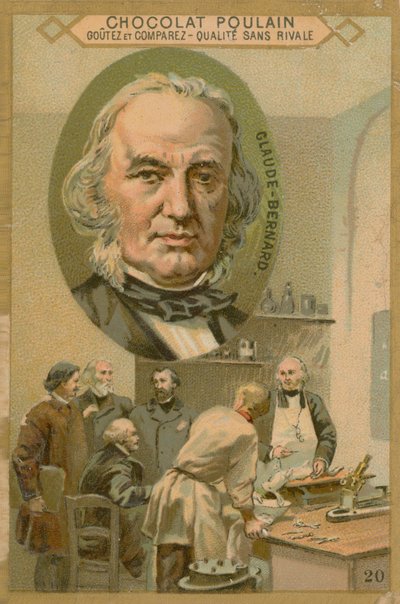 Claude Bernard, Chocolat Poulain Sammelkarte von French School