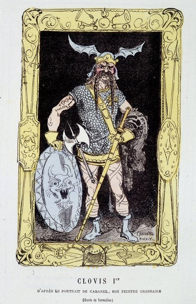 Chlodwig I. - in „Die tintamarreske Geschichte Frankreichs“ von Touchatout von French School