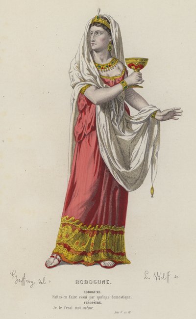 Corneille, Rodogune, Akt V, Szene IV (farbiger Stich) von French School