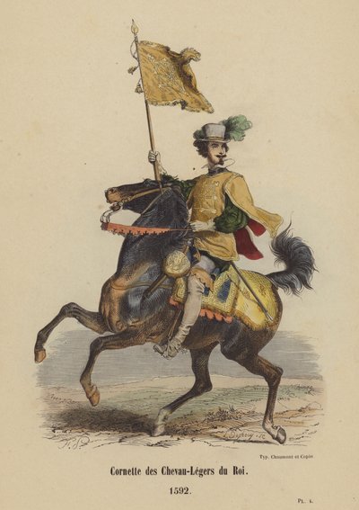 Cornette des Chevau-Legers du Roi, 1592 von French School