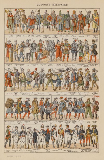 Militärische Kostüme von French School
