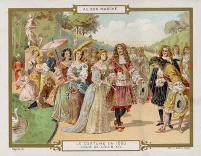 Kostüm im Jahr 1600 - der Hof von Ludwig XIV. von French School