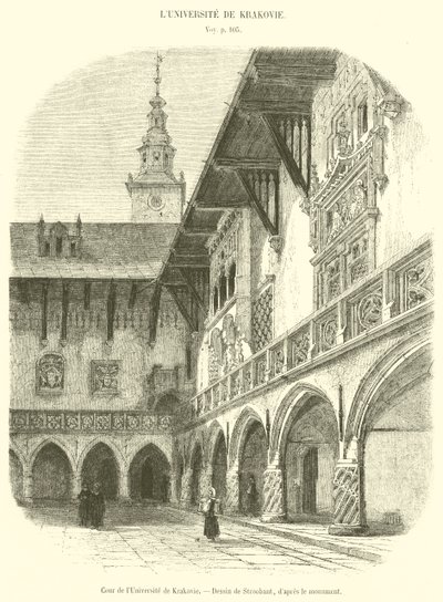 Hof der Universität von Krakau von French School