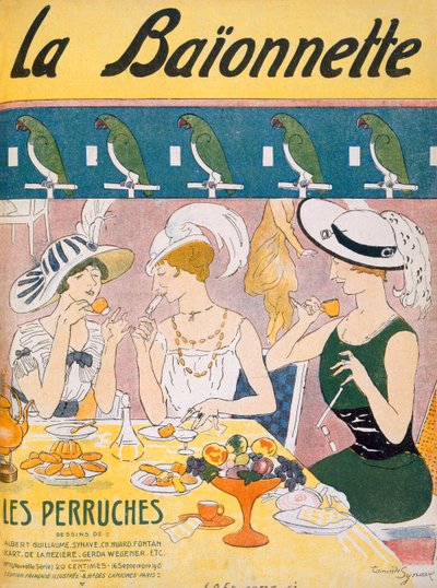 Titelillustration aus der Zeitschrift La Baionnette, 1914-18 von French School