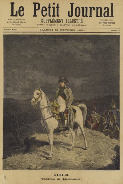 Titelblatt von Le Petit Journal, 28. Februar 1891 von French School