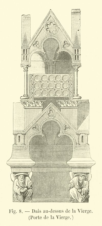 Baldachin über der Jungfrau, Porte de la Vierge von French School