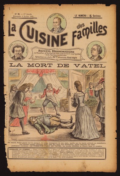 Tod des französischen Kochs Francois Vatel von French School