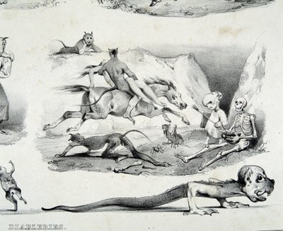 Diableries (Bilder des Teufels) - von Le Poitevin von French School