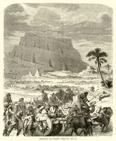 Zerstreuung der Völker von French School
