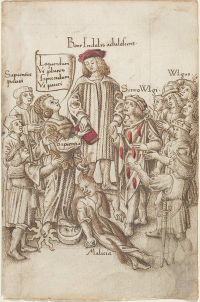Gehe nicht außerhalb der öffentlichen Straße [fol. 35 recto], c.1512-1515 von French School