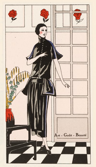 Kleid-Design von Jean Patou von French School