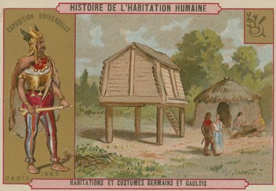 Behausungen und Trachten des antiken Deutschlands und Galliens von French School