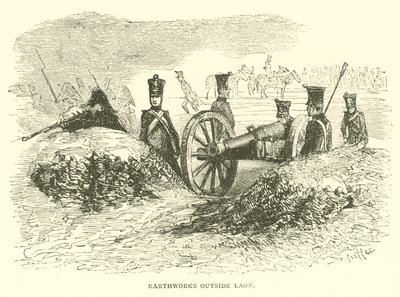 Erdwerke außerhalb von Laon (Gravur) von French School