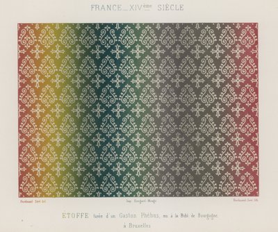 Bestickte Stoffe des 14. Jahrhunderts in Frankreich von French School