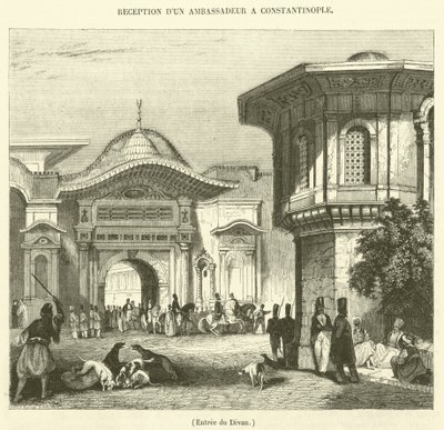 Eingang zum Divan (Gravur) von French School