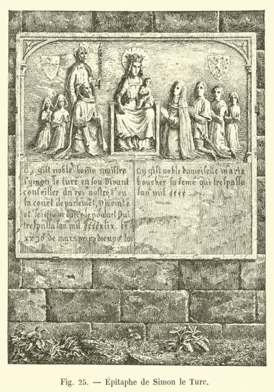 Epitaph von Simon der Türke von French School