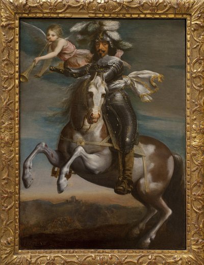Reiterporträt von Ludwig XIII. (1601-1643). Gemälde um 1630. Französische Kunst des 17. Jahrhunderts. Musée des Beaux-Arts de Rouen. von French School