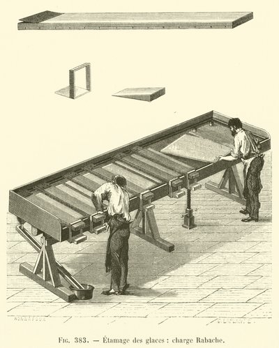 Verspiegelung von Glas, Charge Rabache von French School