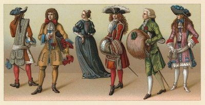 Europa XVII-XVIII Jahrhundert Kostüm von French School