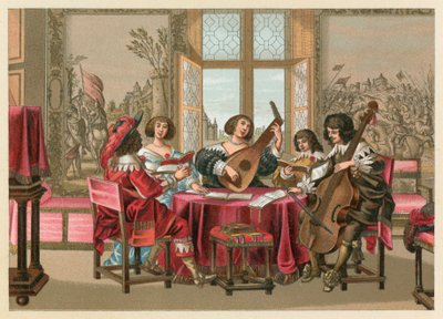 Europa, Kostüm des 17. Jahrhunderts von French School