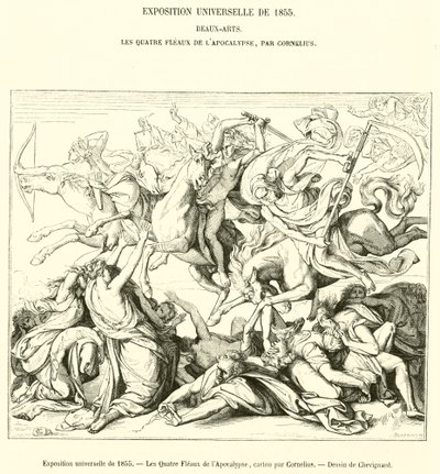 Weltausstellung von 1855, Die vier Plagen der Apokalypse von French School