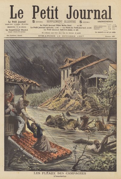 Überschwemmungen im Süden Frankreichs von French School