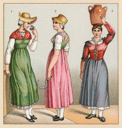 Kostüm Frankreich XIX. Jahrhundert von French School