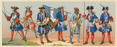 Frankreich XVII-XVIII Jahrhundert Kostüm von French School