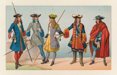 Kostüm Frankreich XVII. Jahrhundert von French School