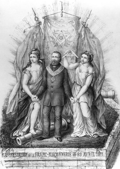 Freimaurerei und die Kommune, 1871 von French School