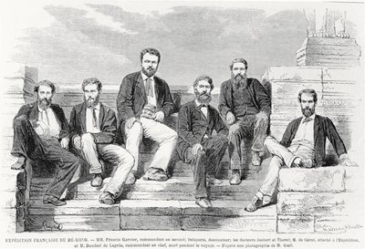 Französische Expedition nach Me-Kong, 1868 von French School