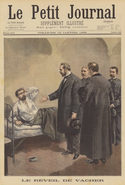 Französischer Serienmörder Joseph Vacher am Tag seiner Hinrichtung von French School