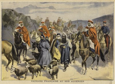 Französischer Sieg in Süd-Algerien, 1897 von French School