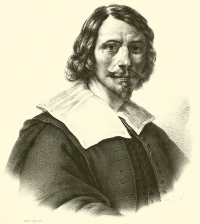 Giovanni Francesco Barbieri, bekannt als Guercino, oder il Guercino, Porträt von French School