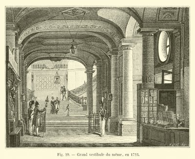 Großes Vestibül desselben, 1723 von French School