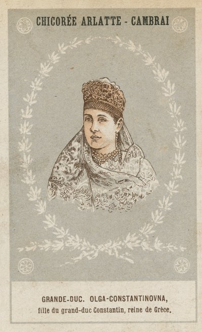 Großfürstin Olga Konstantinowna, Tochter des Großfürsten Konstantin, Königin von Griechenland von French School