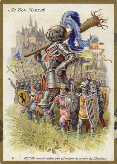 Gulliver als Ritter von French School